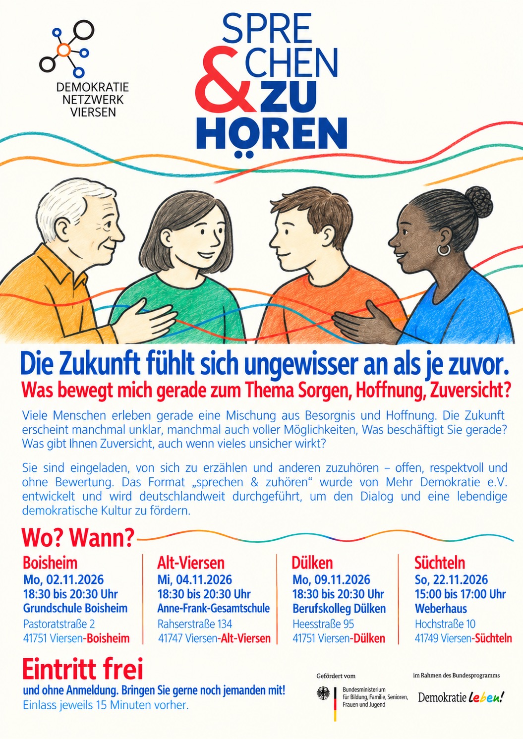 Plakat "Sprechen und Zuhören"